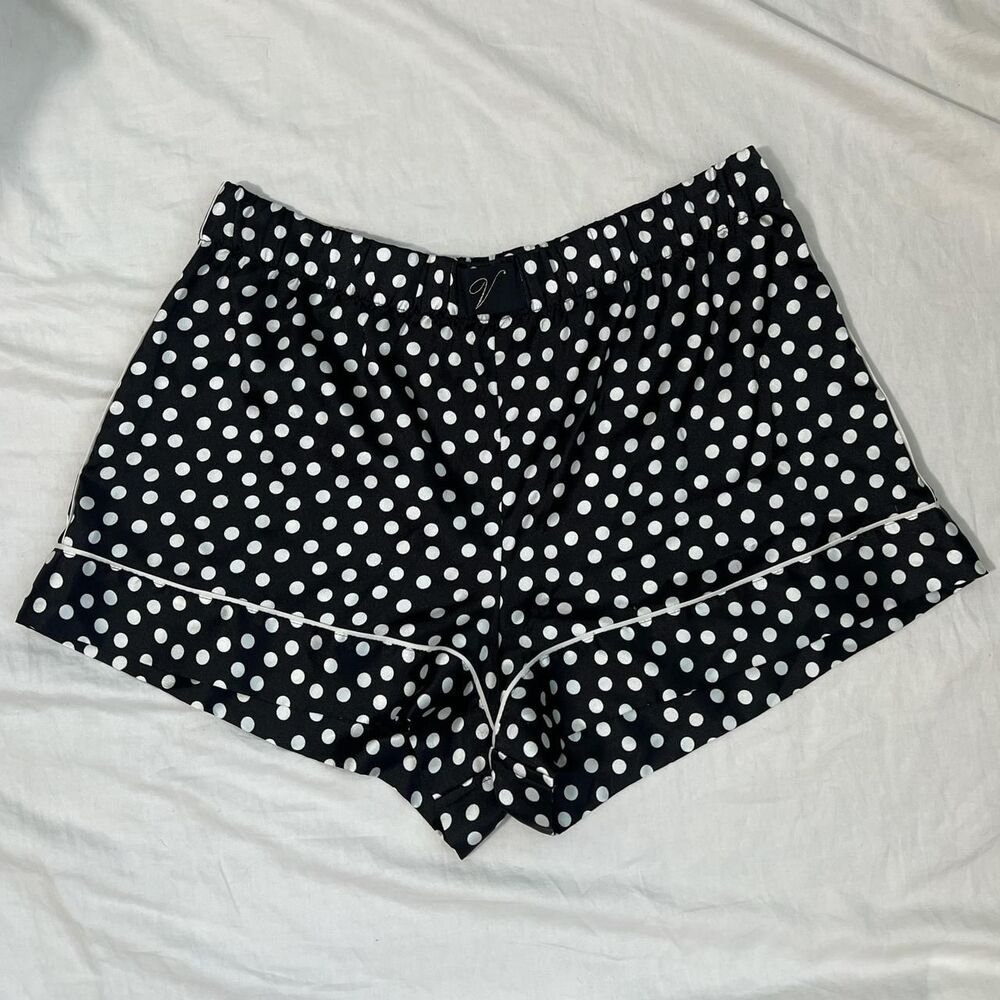 Victoria secret polka dot satin shorts
